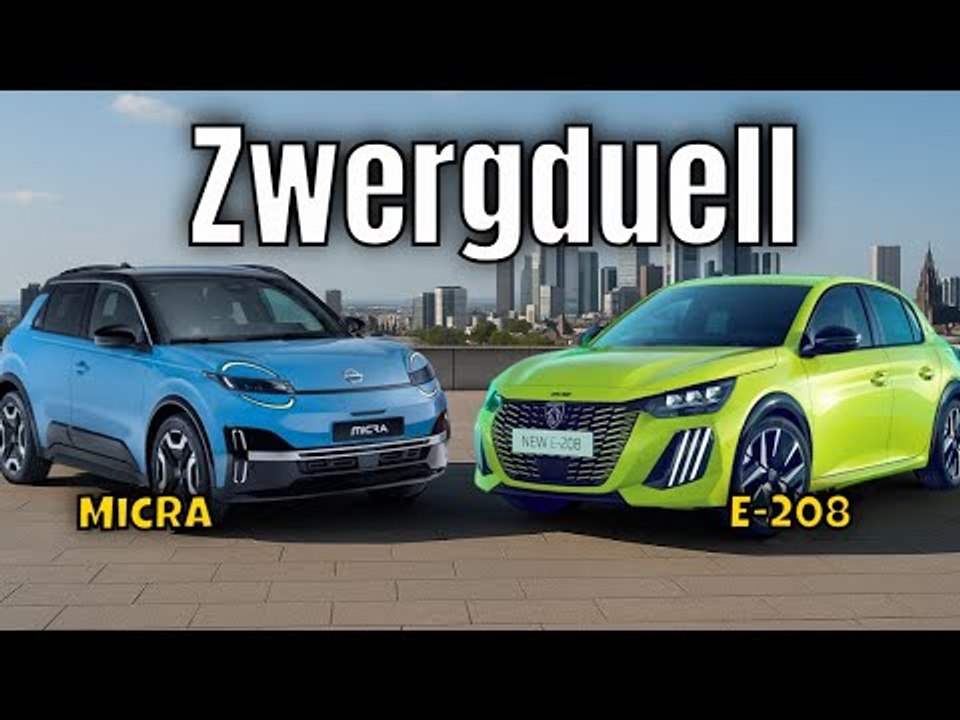 Nissan Micra vs Peugeot 208 – Elektro-Kleinwagen im Vergleich