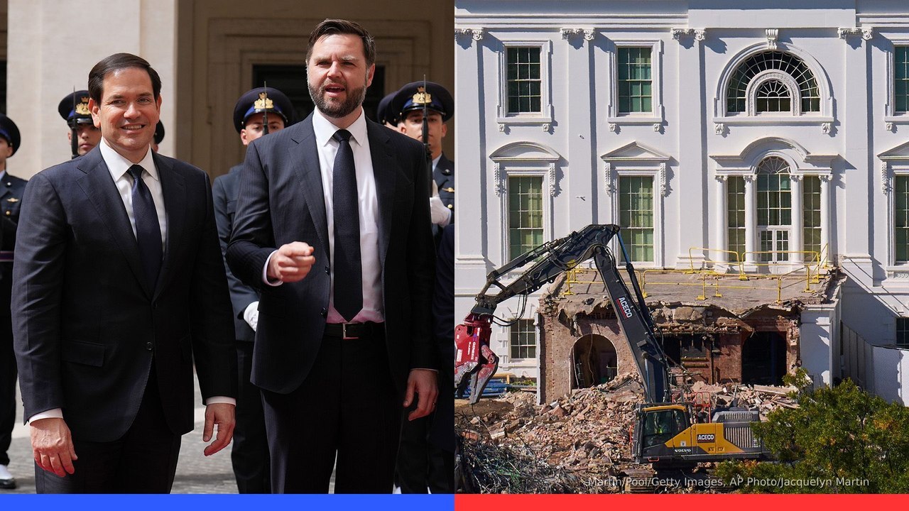 Most Americans against Trump’s East Wing demo; Trump floats Vance-Rubio 2028 ticket