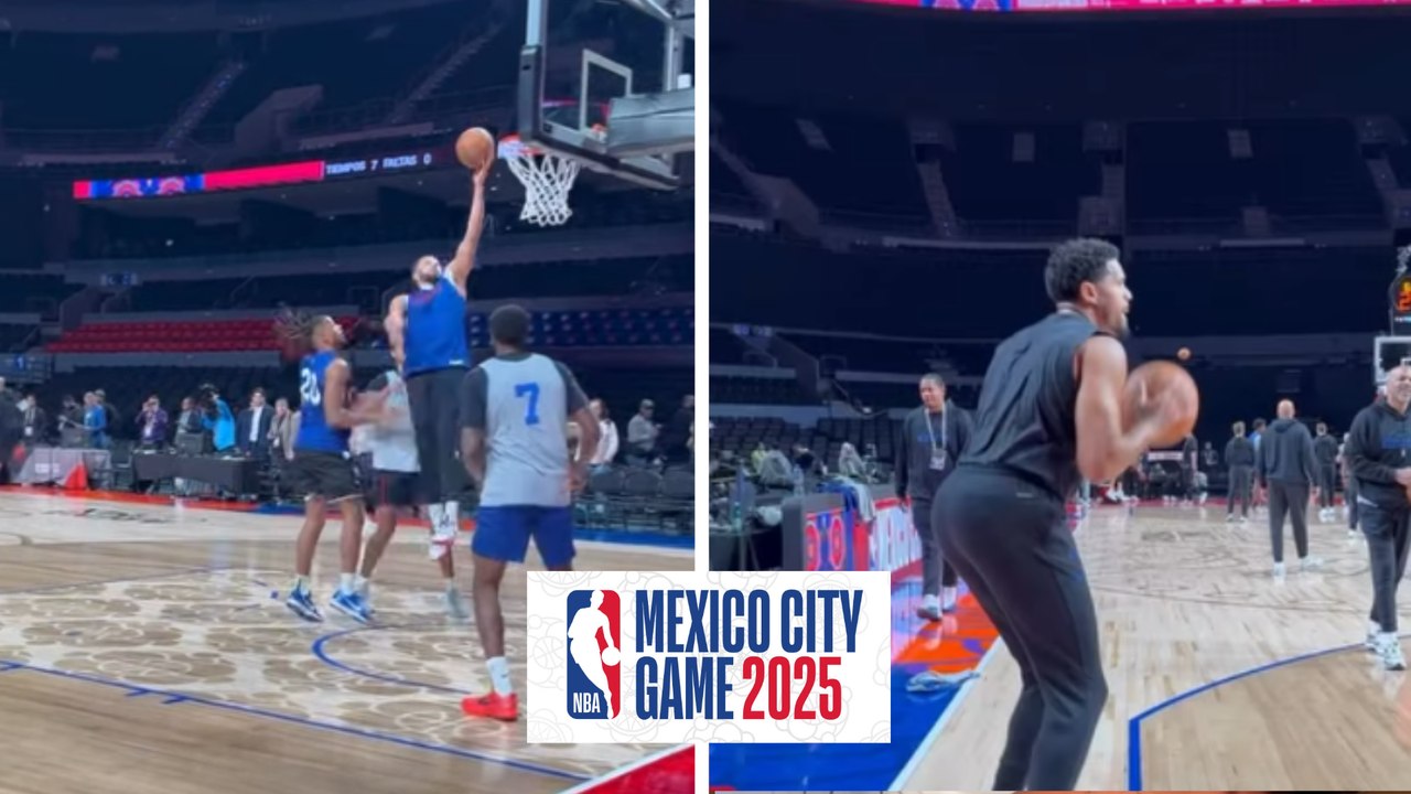 NBA: Los Pistons de Detroit entrenan en la Arena Ciudad de México previo al juego ante los Mavericks de Dallas