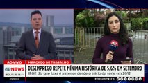 Desemprego segue no menor nível da história; saiba mais | TEMPO REAL