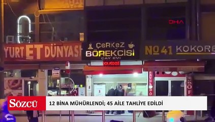 Gebze’de yıkılan binanın yakınındaki 12 bina mühürlendi; 45 aile tahliye edildi 