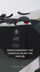 The godfather of turnstiles takes business seriously 😎 #animation #parody