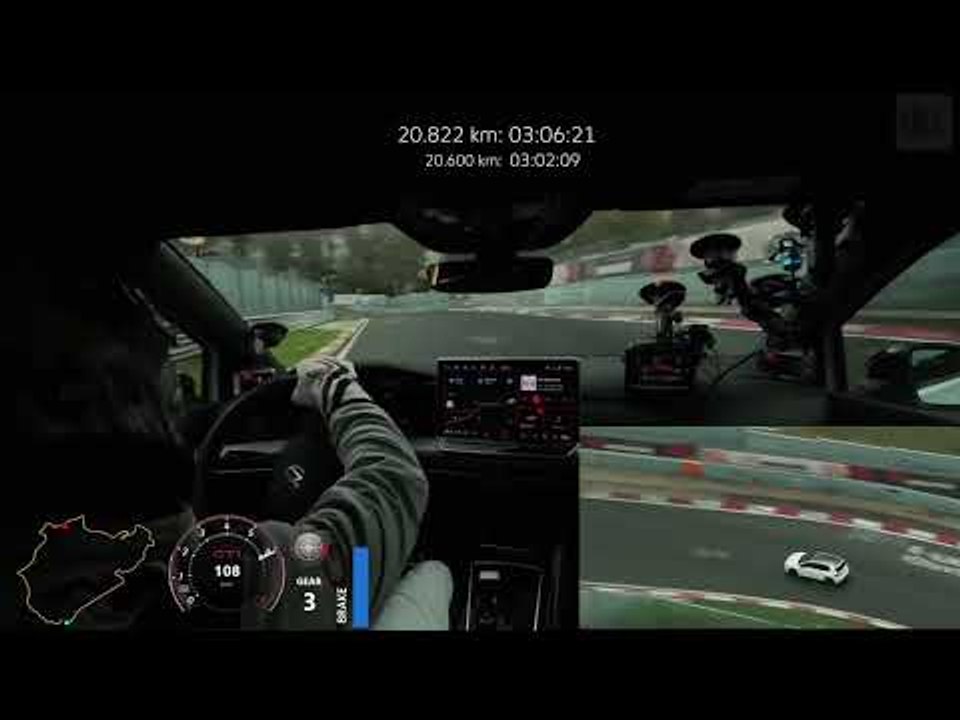 VW Golf GTI EDITION 50 – volle Rekordrunde auf der Nordschleife in 7:46,13 min.