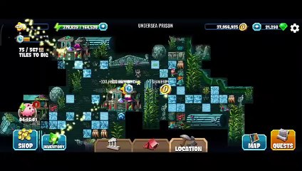 Diggy's Adventure, Undersea Prison, Atlantis, Side Story, Tasks of the Story only.