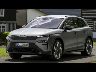 Škoda Elroq RS in Stahlgrau (2025) | Elektro-SUV mit Allrad & 340 PS