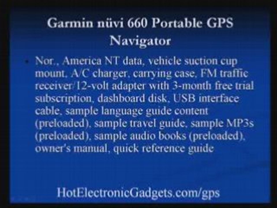Garmin nüvi 660 Portable GPS Navigator