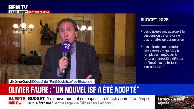 Budget: pour Jérôme Guedj, député (PS), le compromis se construit pas à pas