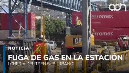 Fuga de gas en la estación Lechería del tren Suburbano moviliza a cuerpos de emergencia