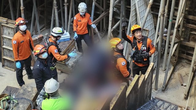 대전 둔산동 신축공사 현장서 노동자 추락...1명 중상 / YTN