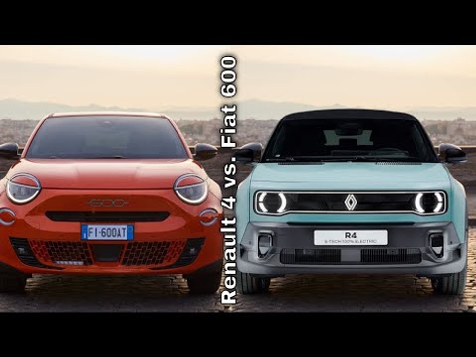 Renault 4 e-tech electric vs. fiat 600 – der retro-crossover vergleich