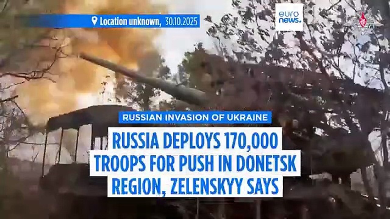 News in english (Actualités) : Russia deploys 170,000 troops for push in Ukraines Donetsk region (UK,31 Octobre 2025)