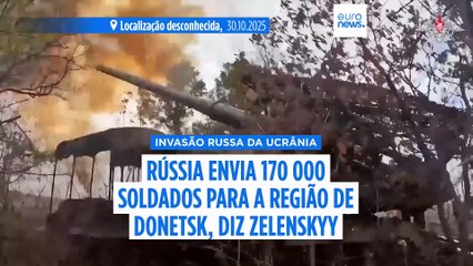 Rússia envia 170.000 soldados para a região ucraniana de Donetsk, diz Zelenskyy
