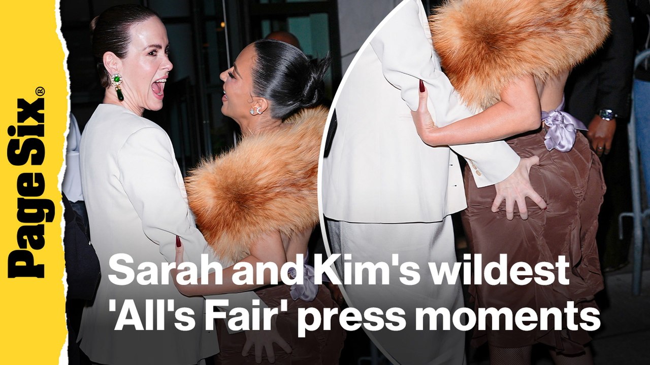 Sarah Paulson and Kim Kardashian's wildest 'All's Fair' moments | Viral Press Tours