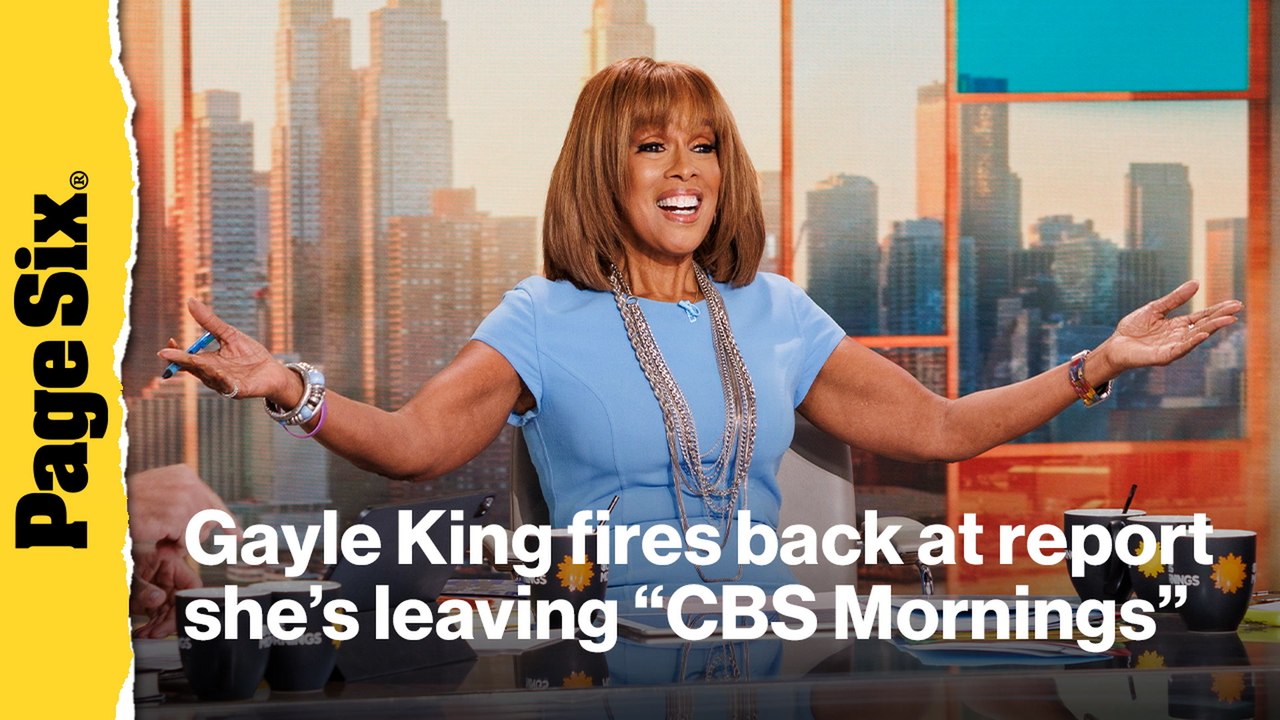Gayle King sternly fires back at a recent report claiming she's exiting "CBS Mornings"