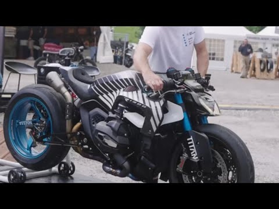 Bmw r 1300 r titan unikat – custom sprintbike mit lachgas-power