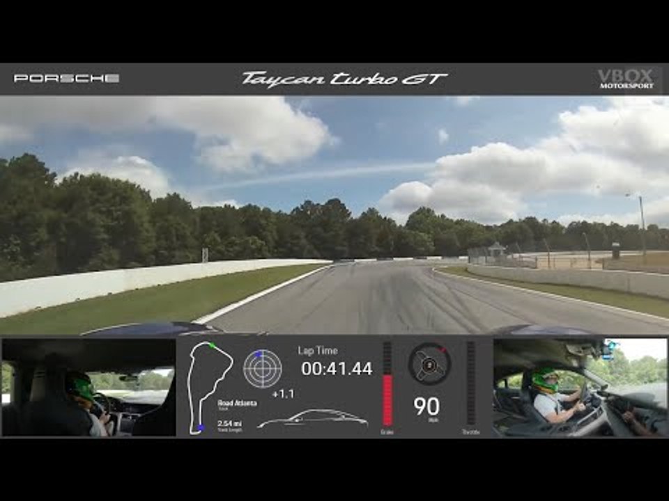 Rekordrunde: Road Atlanta Rennstrecke 2025 Porsche Taycan Turbo GT