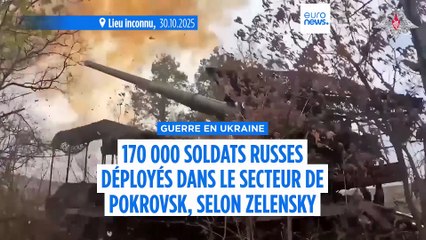 La Russie déploie 170 000 soldats pour lancer une offensive sur Pokrovsk, selon Zelensky
