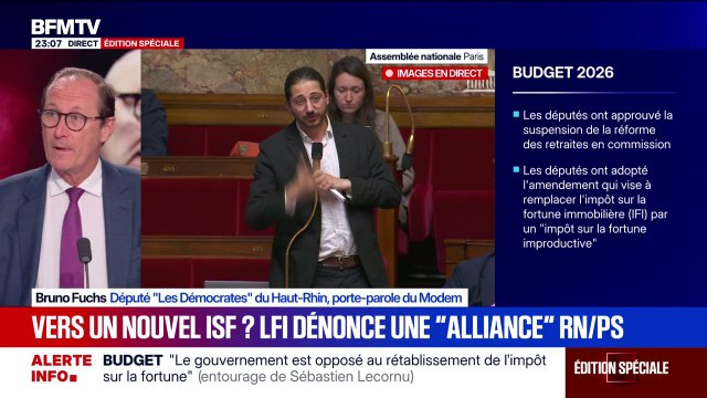 Impôt sur la fortune improductive voté: C'est une proposition qu'on a depuis 2017 , explique Bruno Fuchs, député (Les Démocrates)
