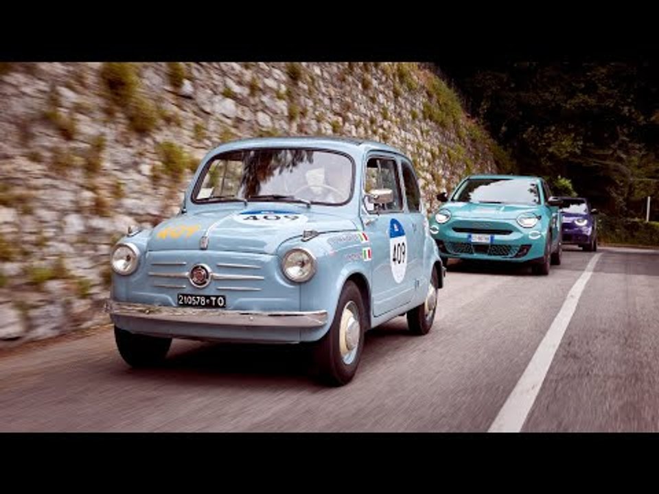 Abarth 600e trifft auf Fiat 600 bei der 2025 Mille Miglia