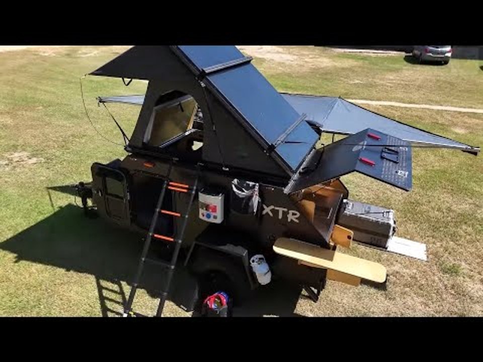 2025 voc xtr: offroad-teardrop mit durchstieg, dachzelt & commander-galley