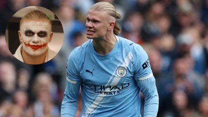 Eerling Haaland sorprende con disfraz del Guasón con impresionante caracterización