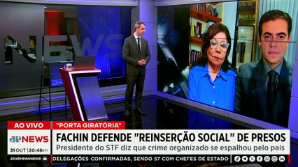 Fachin defende pacto nacional por segurança e critica politização do tema; Vilela e Kramer comentam