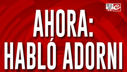Hablo Adorni "quiero agradecer a Javier Milei por haberme elegido como su jefe de gabinete de ministros"