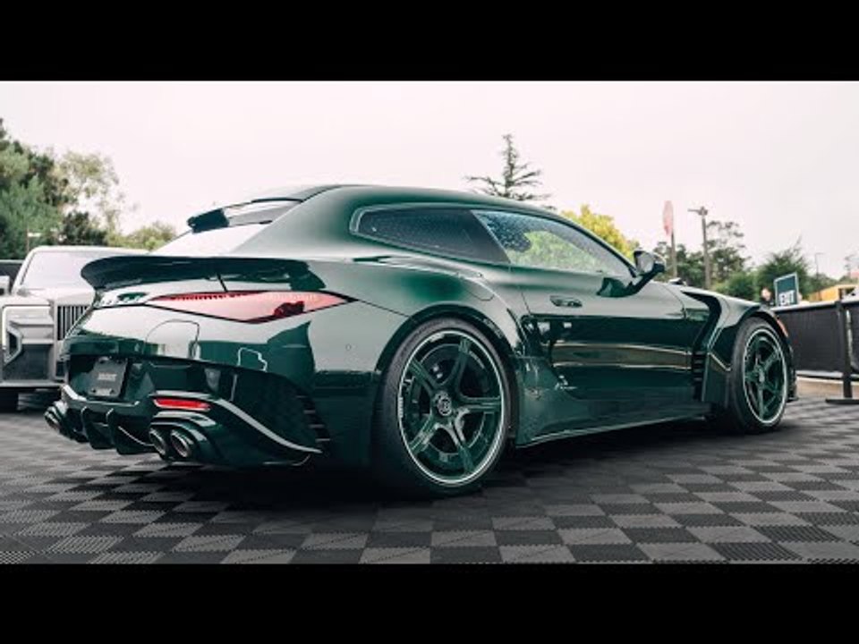 2025 pebble beach | brabus rocket gts mean green mercedes-amg sl 63 (r 232)