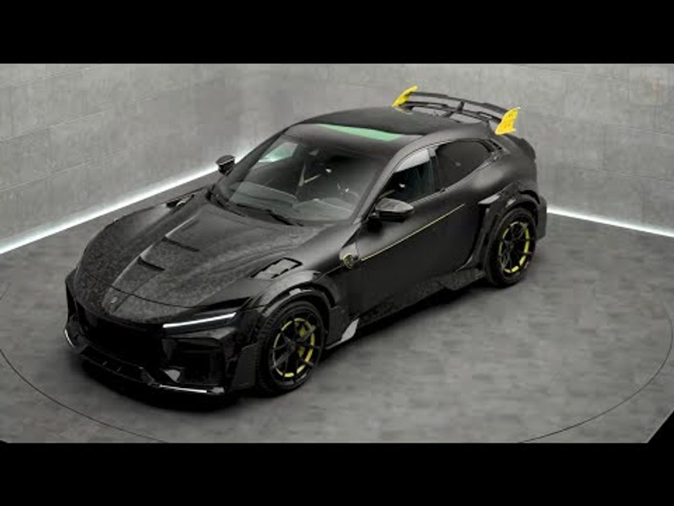 Mansory pugnator: ferrari purosangue in schwarz mit gelb-details