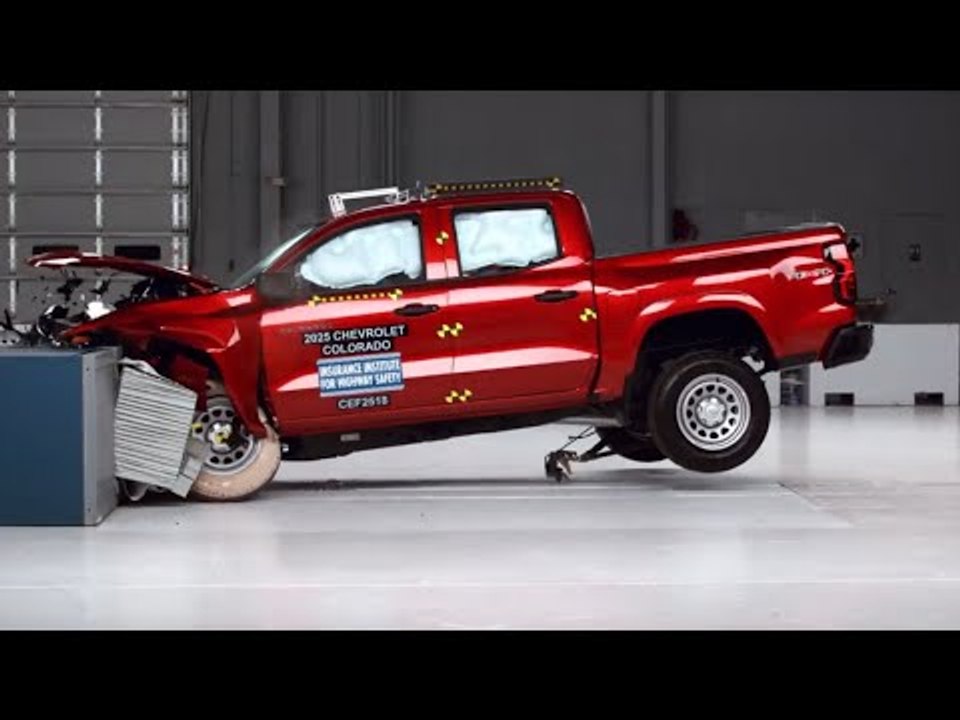 2025 Chevrolet Colorado Pickup im IIHS-Crashtest – Schwächen beim Insassenschutz?