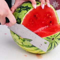 The easiest & fastest way to carving watermelon!