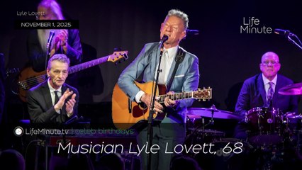 Lyle Lovett Turns 68, Rick Allen is 62, David Schwimmer 59, Jenny McCarthy is 53, Nelly 51, Penn Badgley Celebrates 39