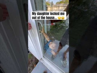 Brave Girl Unlocks Room Herself With Person's Guidance