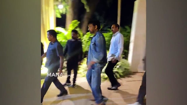 Chiranjeevi, Ram Charan, Allu Aravind & Others Visuals @ Allu Sirish - Nayanika Engagement