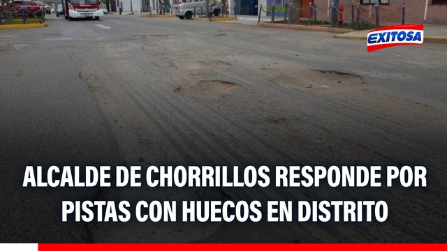 Chorrillos registra pistas con huecos: Alcalde asegura solución a errores priorizando gastos