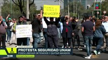 Trabajadores de vigilancia de la UNAM bloquearon por casi dos horas Insurgentes Sur