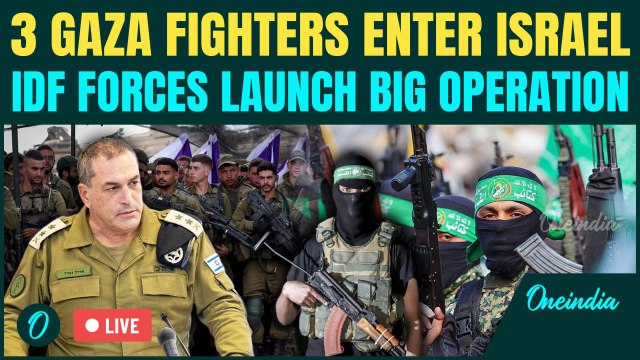 Hamas Fighters Enter Israel: Sirens BLARE Across West Bank As IDF Looks For 3 Infiltrators Inside