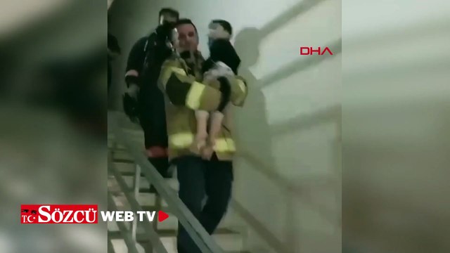 Mardin'de 8 katlı apartmanda yangın paniği