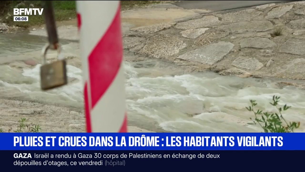 Dans la Drôme, l'inquiétude à l'approche de nouvelles pluies après la mort de deux personnes ce mercredi