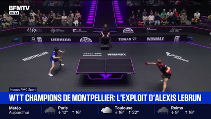 Tennis de table: Alexis Lebrun crée l'exploit en battant le champion d'Asie