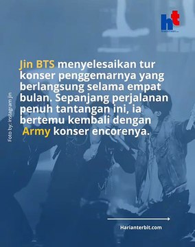 J Hope dan Jungkook Kejutkan Konser Jin BTS, Panggung Encore dan Run Seokjin Langsung Heboh