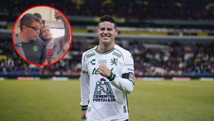 Guardaespaldas de James Rodríguez agrede a aficionado que intentaba tomarse foto con el jugador de León