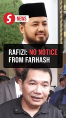Rafizi yet to be served legal notice from Farhash over alleged defamatory videos