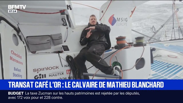 Des débuts difficiles sur la Transat Café L'OR pour le spécialiste de l'ultra-trail Mathieu Blanchard