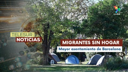 Tiendas de campañas forman asentamientos de migrantes sin hogar en España
