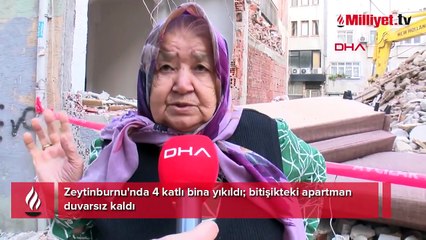 Zeytinburnu'nda şaşkına çeviren görüntü! Behiye teyze: Duvarımı istiyorum