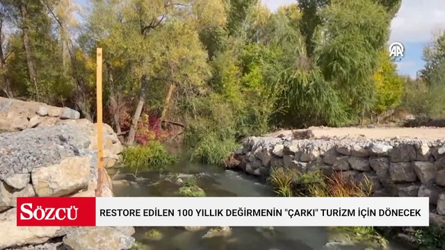 Restore edilen 100 yıllık değirmenin çarkı turizm için dönecek