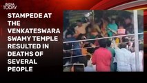 On cam: Moment stampede happened at Venkateswara Swamy Temple in Andhra Pradesh