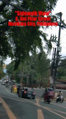 Sidewalk View on G. Del Pilar Street in Marikina City in the Philippines
