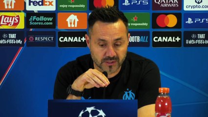 Roberto De Zerbi : « Les belles choses se font aussi dans la difficulté » - Foot - Ligue des champions - OM